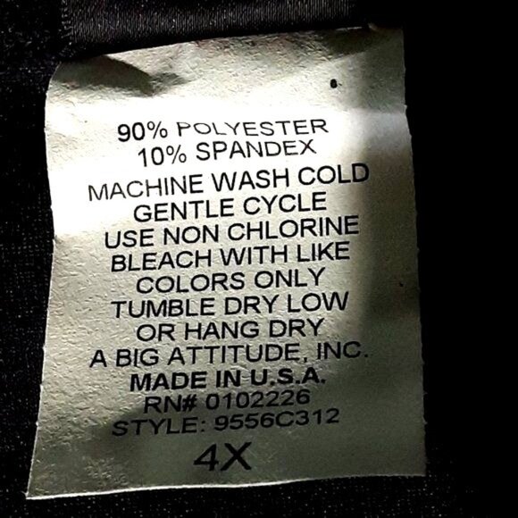 ABA Cami Sport Bra A Big Attitude Bra Wm 4X Black Stripes NWT - Picture 5 of 6